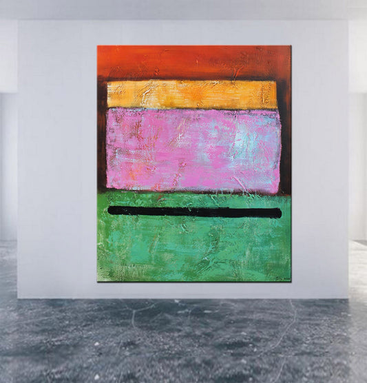 Large Abstract Painting Minimalist Art By George Miller, Canvas Art, Paintings On Canvas,Hand Painted, Contemporary Art, Textured Art