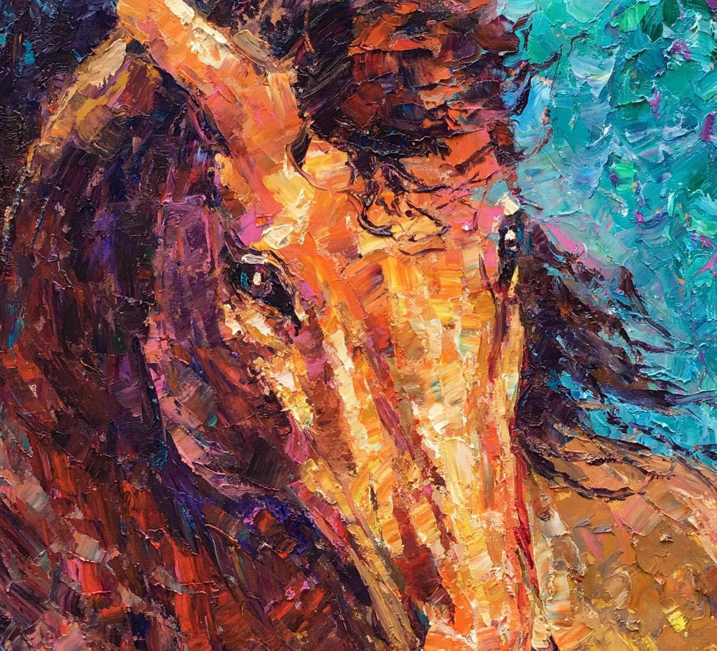 Horse Wall Art, Canvas Wall Decor, Original Abstract Painting, Contemporary Painting, Large Abstract Art, Painting Abstract, Canvas Art