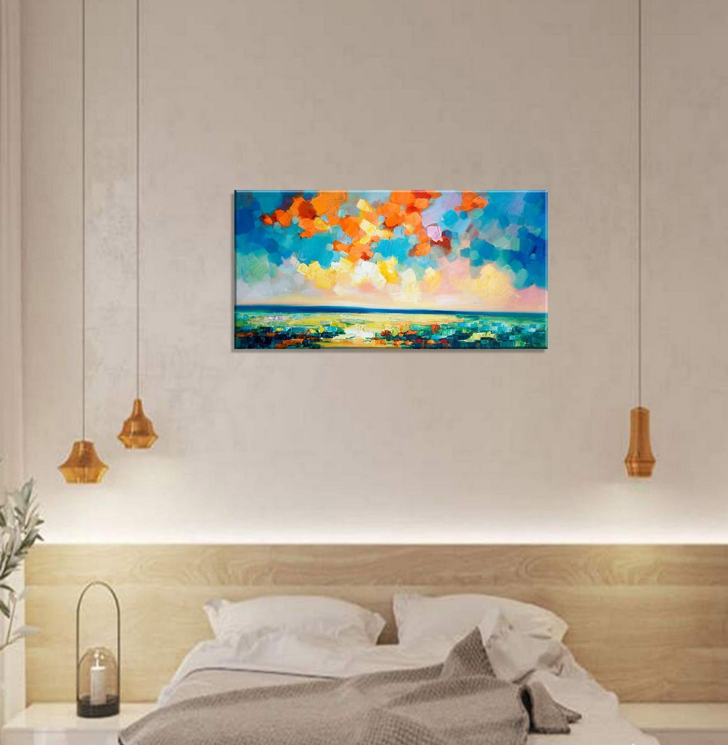 Large Art, Bedroom Art, Abstract Art, Original Artwork, Abstract Landscape Painting, Modern Painting, Abstract Canvas Art, Wall Decor