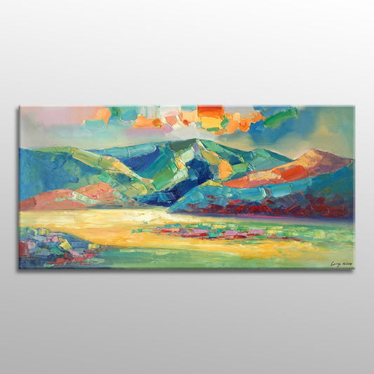 Abstract Landscape Oil Painting, Artwork, Paintings On Canvas, Abstract Landscape, Large Painting, Impressionist Art, Texture Painting