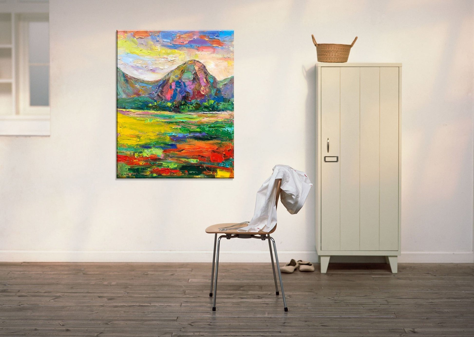 Tuscany Landscape Painting, Oil Painting, Palette Knife Painting, Canvas Painting, Large Art, Original Oil Painting Landscape, Canvas Art