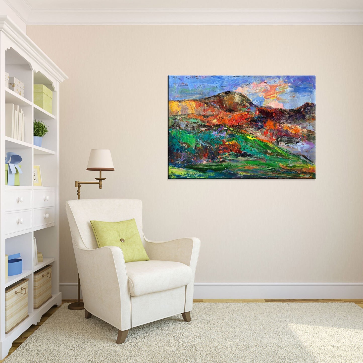 Original Abstract Landscape Oil Painting, Canvas Art, Paintings On Canvas, Landscape Wall Art, Extra Large Abstract Painting, Handmade Art