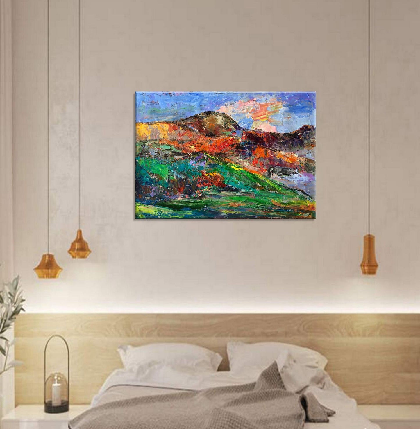 Original Abstract Landscape Oil Painting, Canvas Art, Paintings On Canvas, Landscape Wall Art, Extra Large Abstract Painting, Handmade Art