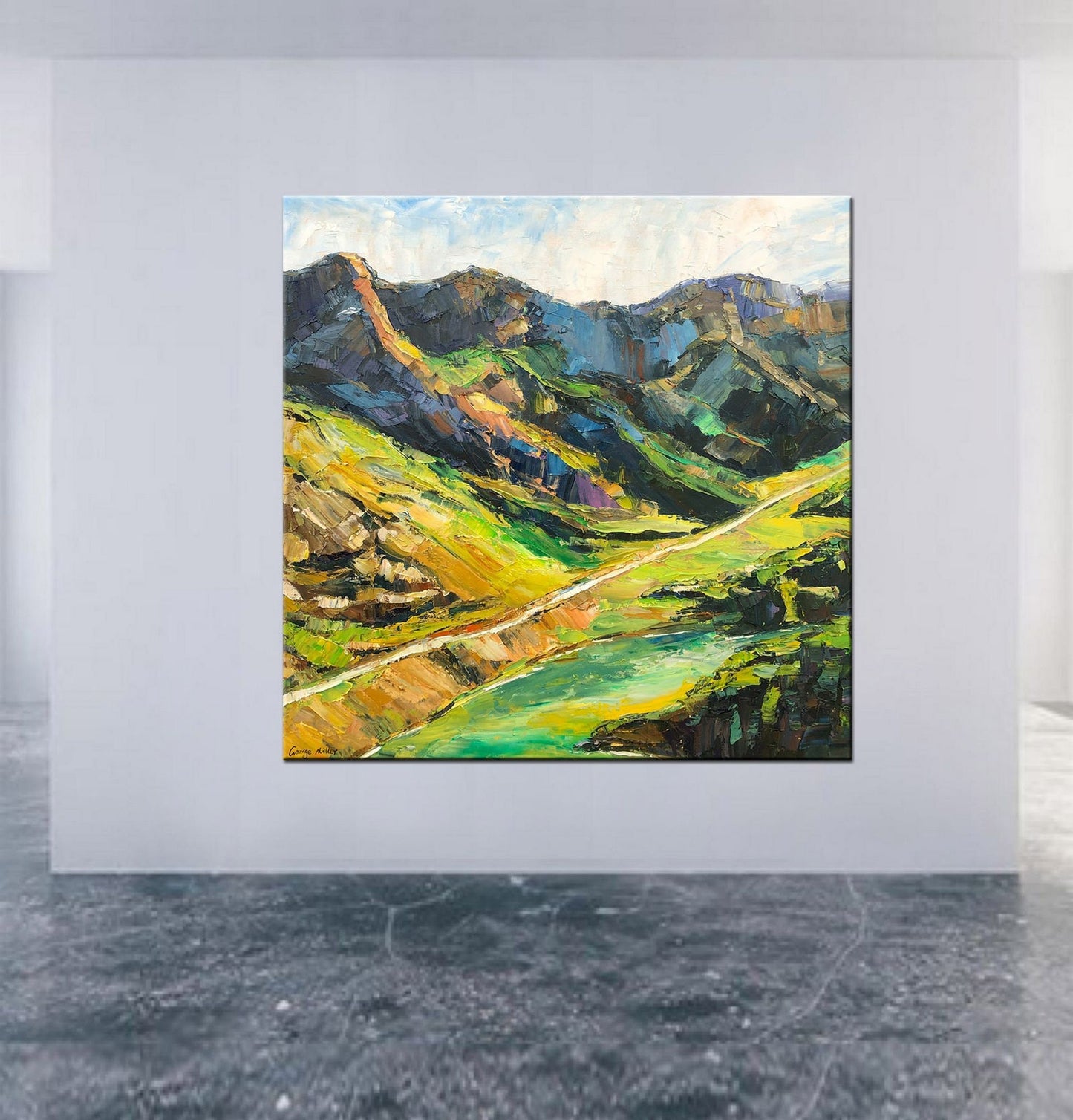 Contemporary Wall Art, Original Landscape Painting, Original Abstract Art, Abstract Art, Abstract Canvas Art, Kitchen Art, Large Canvas Art