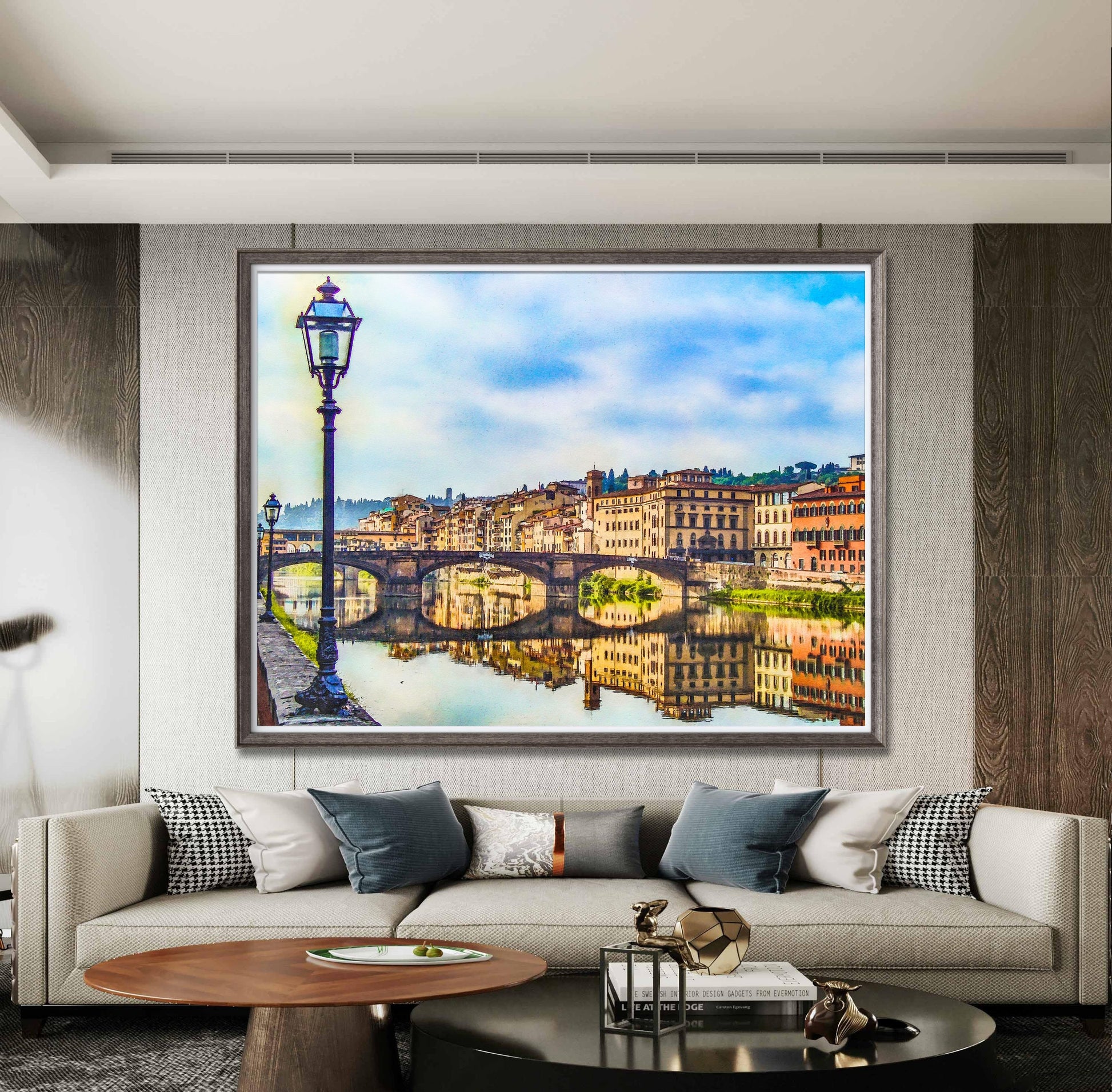 Watercolor Florence Italy Cityscape Giclée Print, Prints For Wall Art, Abstract Wall Art, Art Print, Artwork And Prints For Walls Modern Art