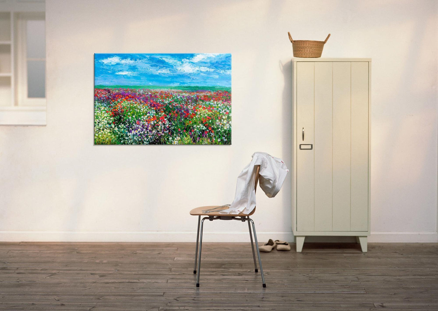 Oil Painting Landscape Spring Flowers, Bring the Beauty of the Outdoors Indoors with an Original Oil Painting by George Miller