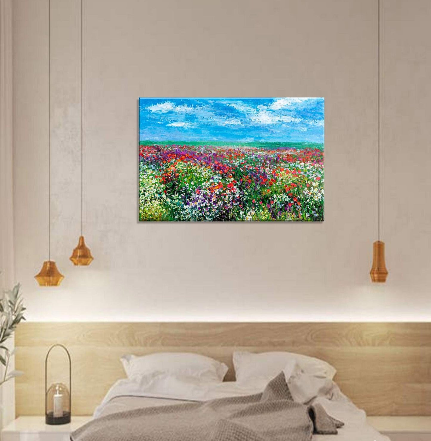 Oil Painting Landscape Spring Flowers, Bring the Beauty of the Outdoors Indoors with an Original Oil Painting by George Miller