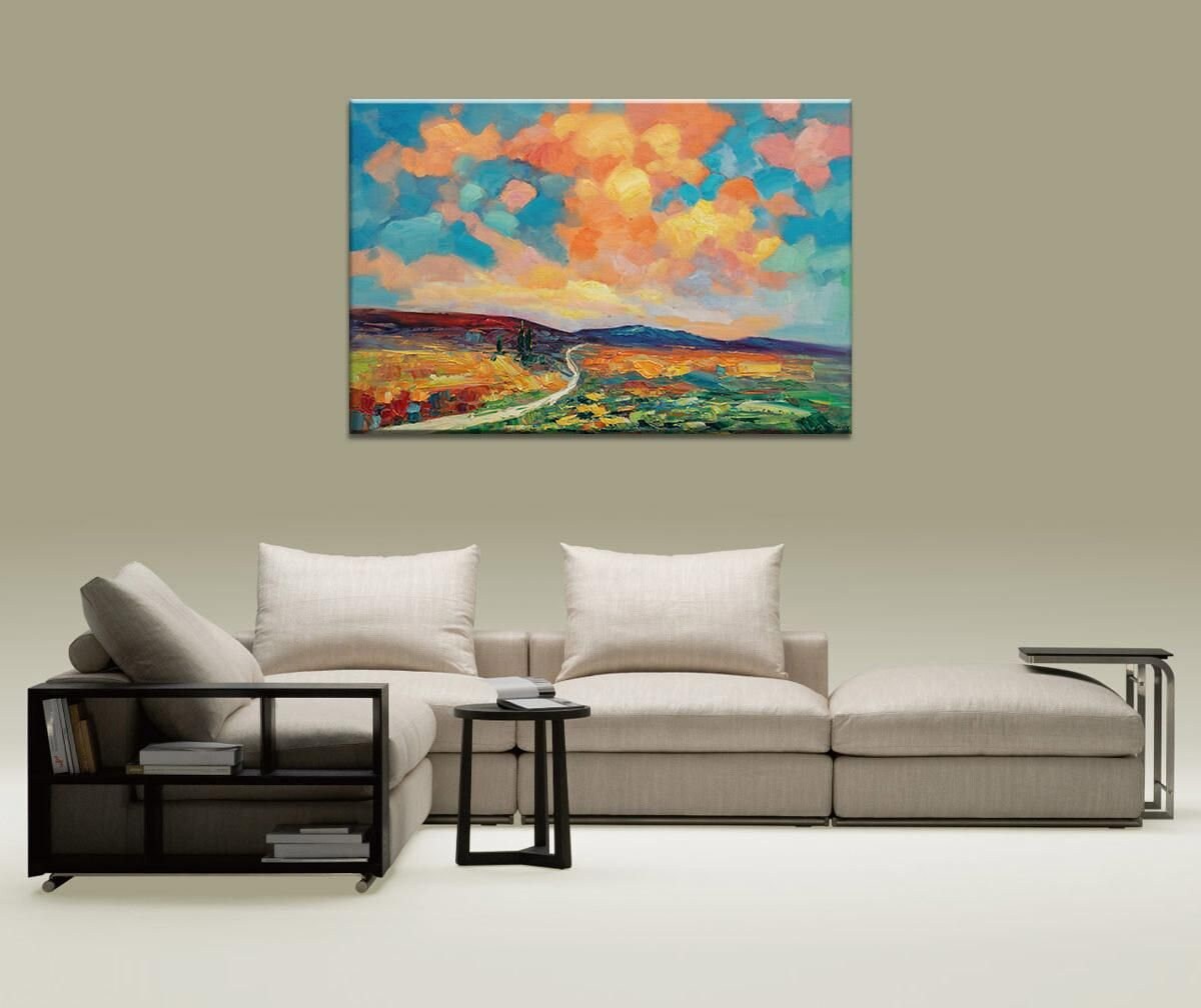 Abstract Painting, Abstract Canvas Painting, Wall Art, Oil Painting Original, Contemporary Art, Large Abstract Art, Landscape Painting Large