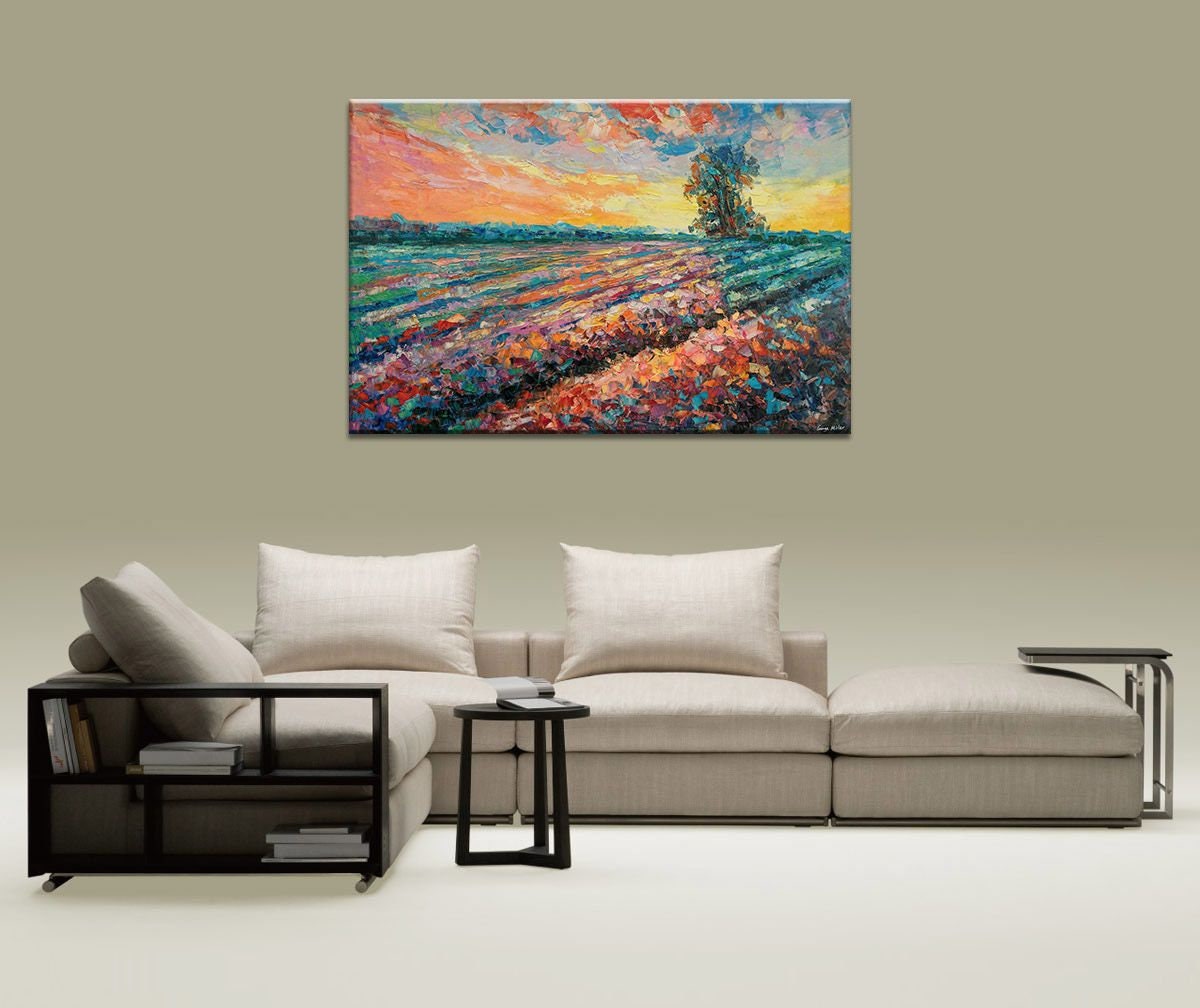 Abstract Painting, Oil Painting, Modern Art, Canvas Wall Art, Abstract Canvas Art, Original Artwork, Large Art, Abstract Landscape Painting
