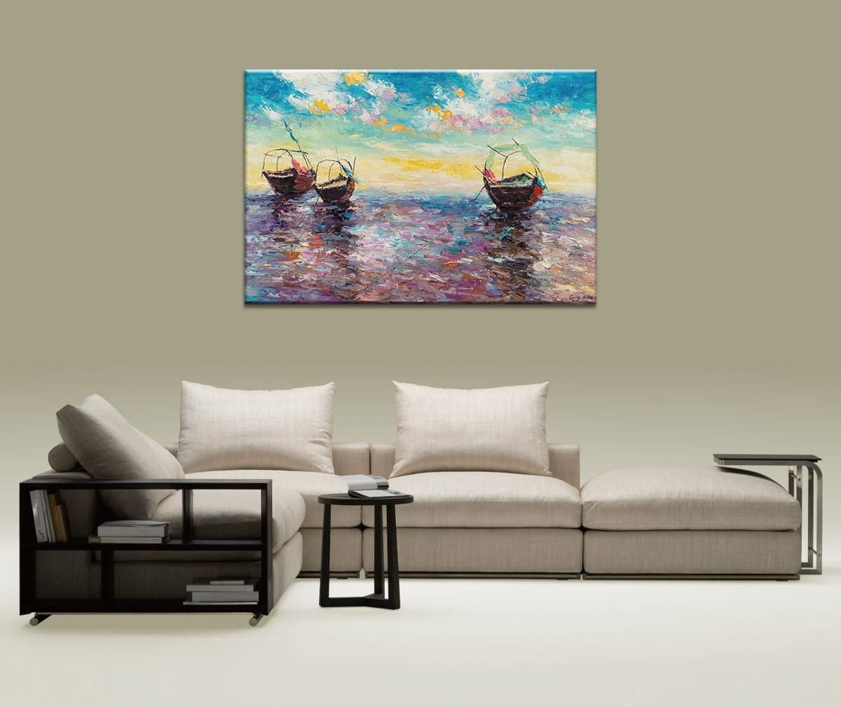 Landscape Oil Painting, Large Art, Painting Abstract, Original Art, Wall Decor, Wall Decor, Canvas Painting, Contemporary Painting