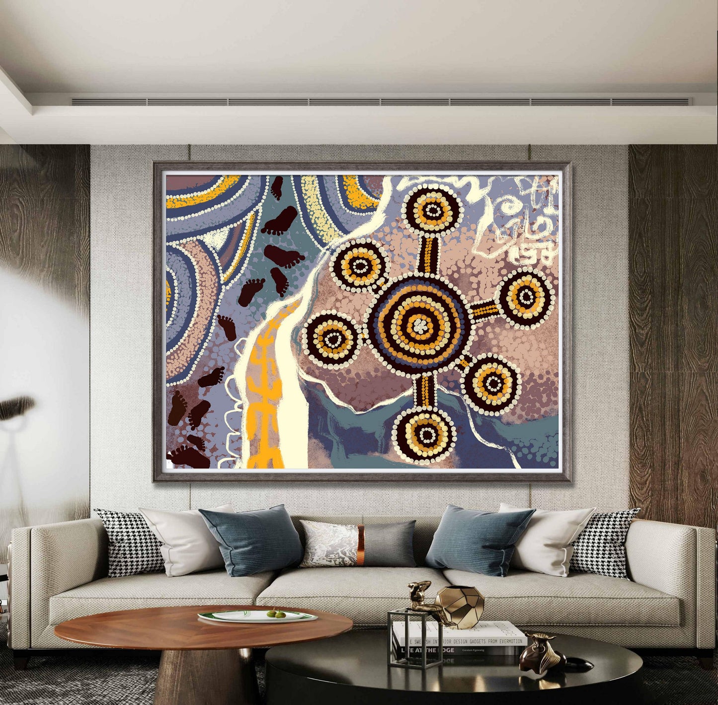 Giclée Print Australian Aboriginal Art, Prints, Wall Art, Abstract Art, Art Poster, Artwork, Modern Wall Art, Original Watercolor Painting