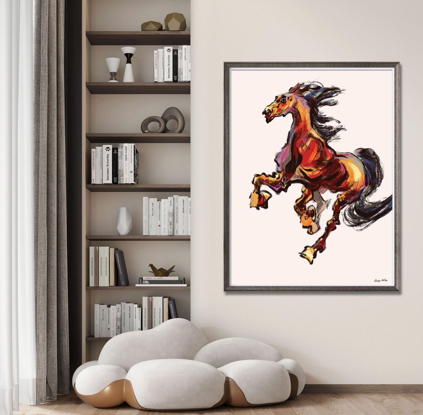 Horse Print Art, Watercolor Art, Wall Art, Abstract Watercolor Print, Fine Art Prints, Artwork Original, Modern Wall Décor, Original Art