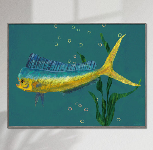 Mahi Mahi Print, Watercolor Print, Wall Art Prints, Abstract Wall Art, Art Painting, Artwork, Modern Wall Decor, Original Art Prints