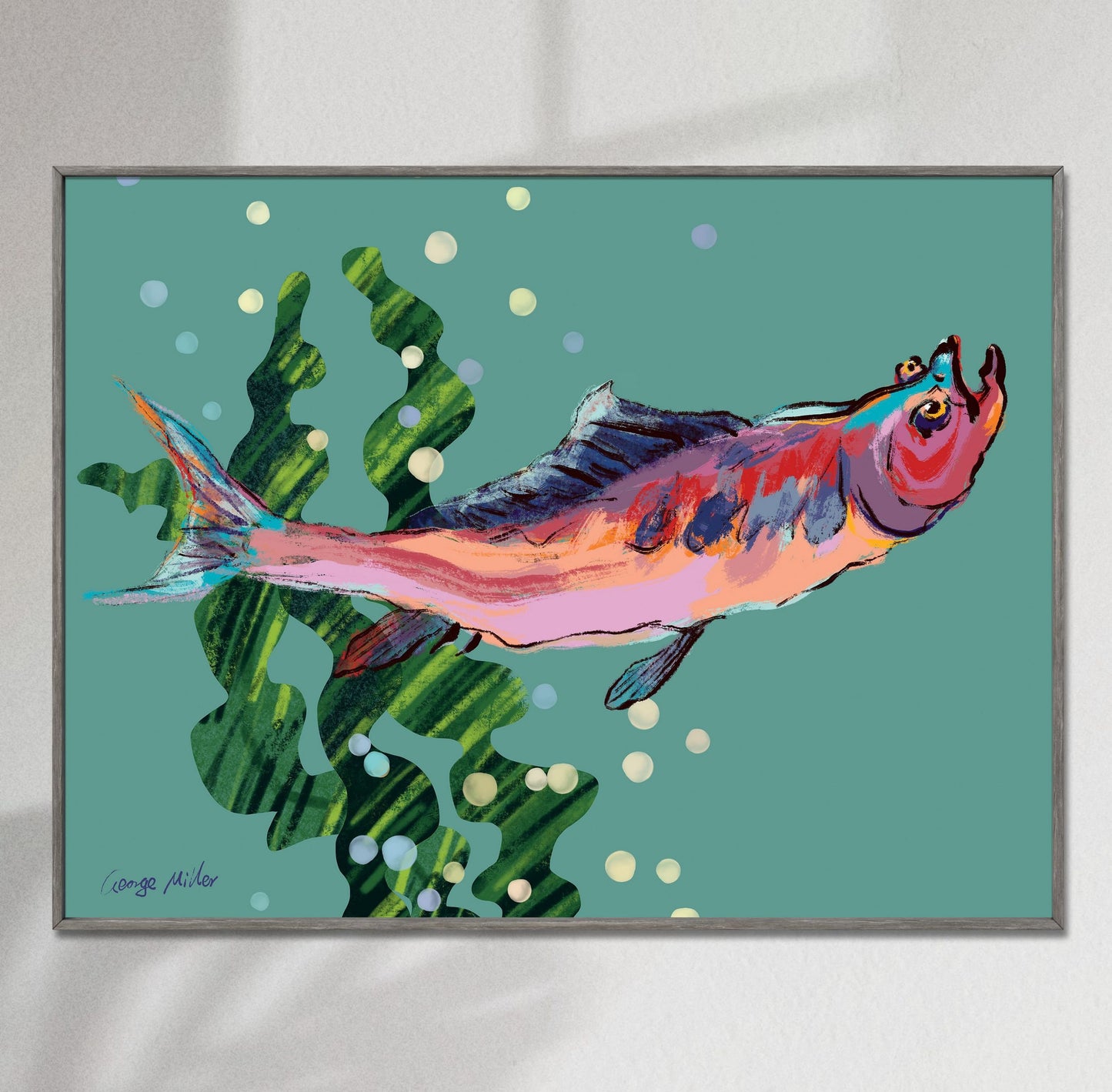 Tropical Fish Print Art, Canvas Print, Wall Art Prints, Abstract Art Prints, Art Print Watercolor, Modern Art Painting, Original Art Prints