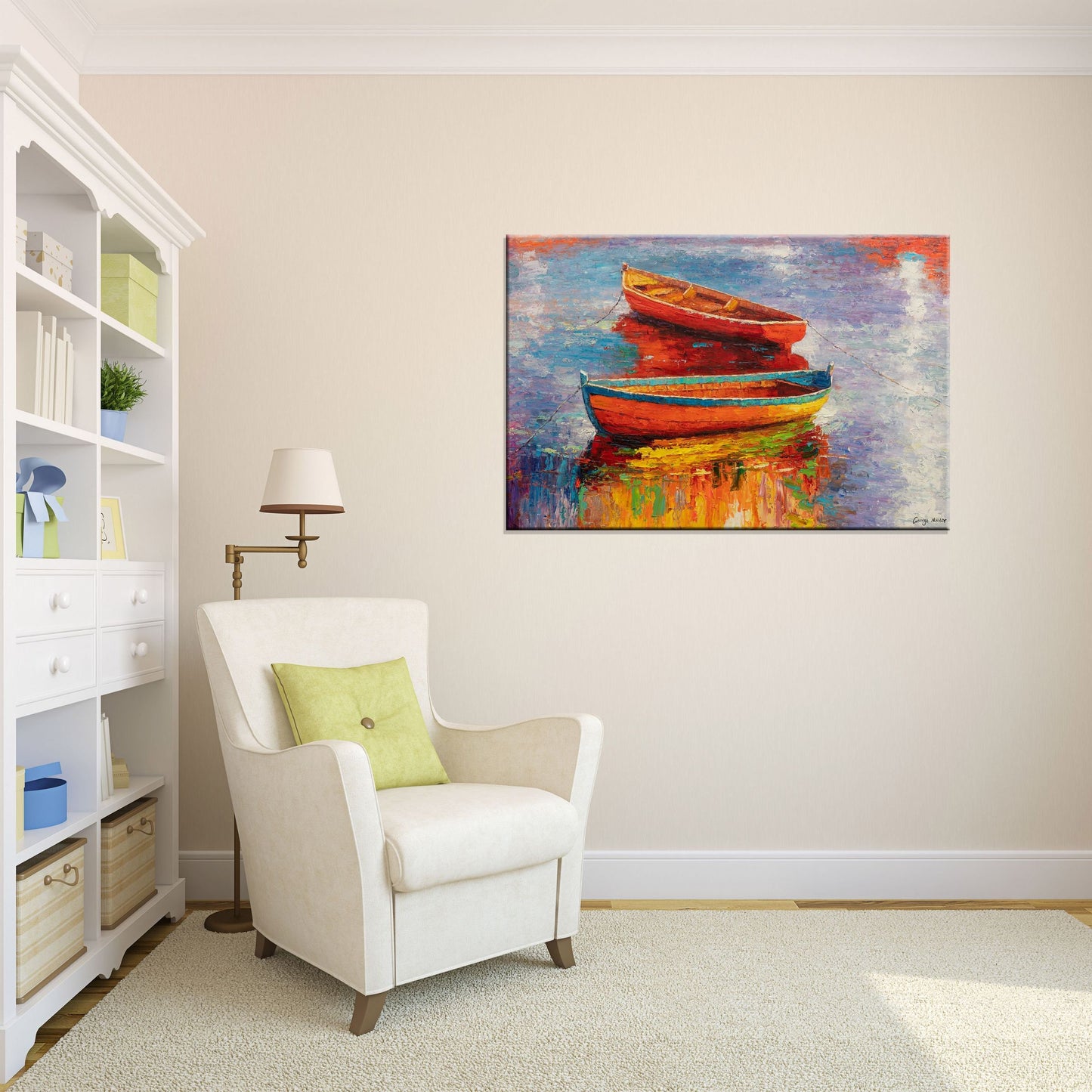 Oil Painting Seascape, Landscape Painting, Large Canvas Art, Canvas Painting, Original Artwork, Abstract Oil Painting, Living Room Decor