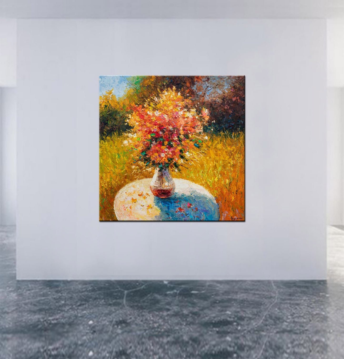 Floral Painting, Living Room Decor, Abstract Canvas Painting, Large Painting, Large Wall Art Canvas, Contemporary Painting, Abstract Art