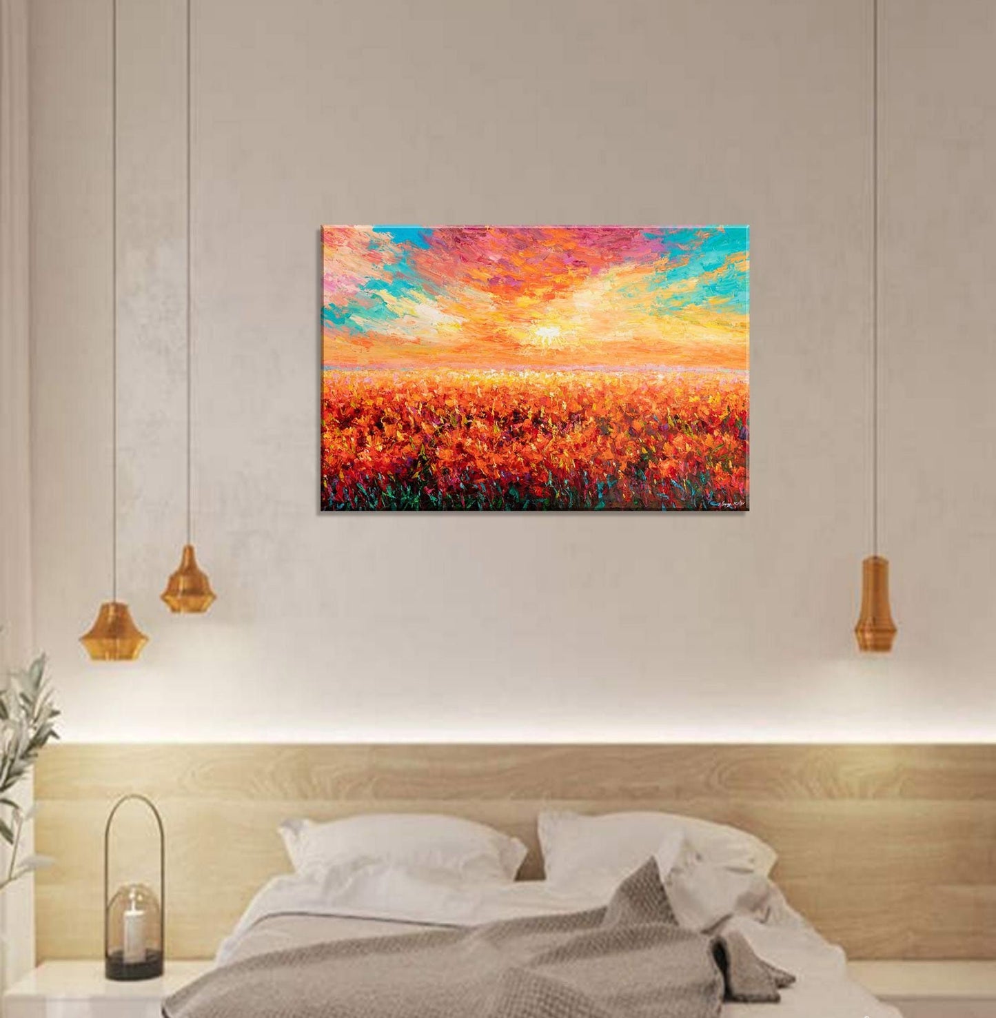 Landscape Painting, Oil Painting Tuscany Landscape, Large Abstract Painting, Abstract Painting, Large Wall Art Canvas, Modern Art
