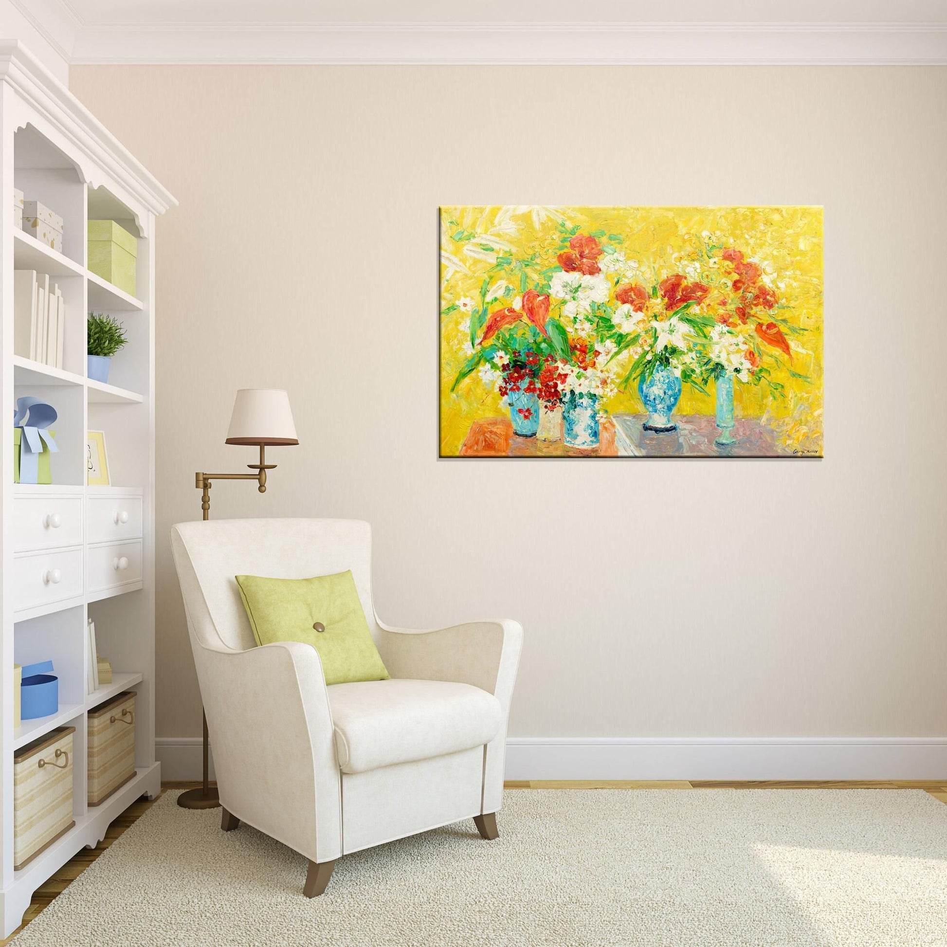 Oil Painting, Flower Painting, Large Painting, Modern Painting, Abstract Canvas Painting, Flower Art, Abstract Art, Original Oil Painting