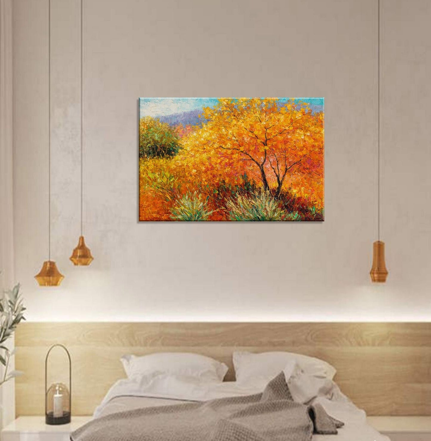 Oil Painting Landscape, Autumn Forest, Contemporary Painting, Original Artwork, Large Canvas Painting, Modern Wall Art, GeorgeMillerArt