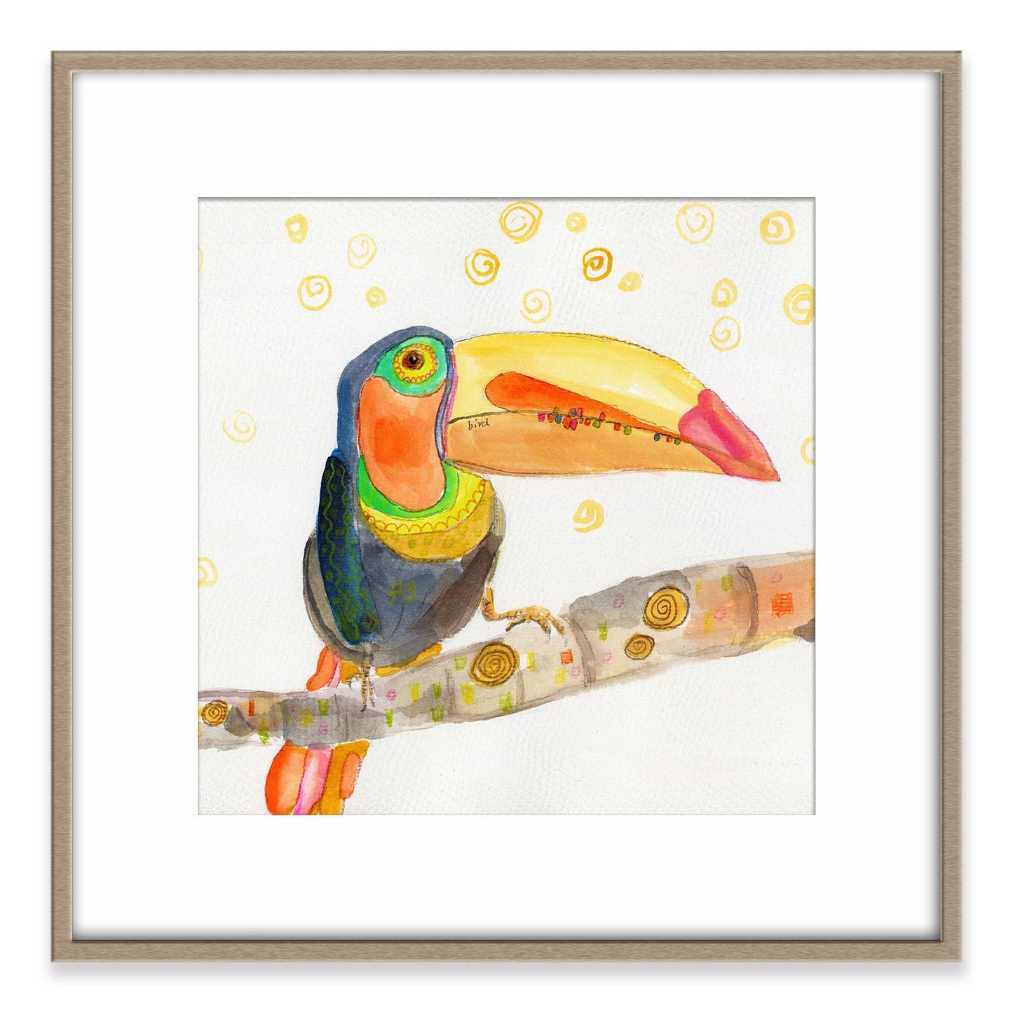 Giclée Print Toucan Bird Art, Print, Watercolor Print, Wall Art Prints Nature, Abstract Painting, Art Prints Watercolor, Artwork For Walls