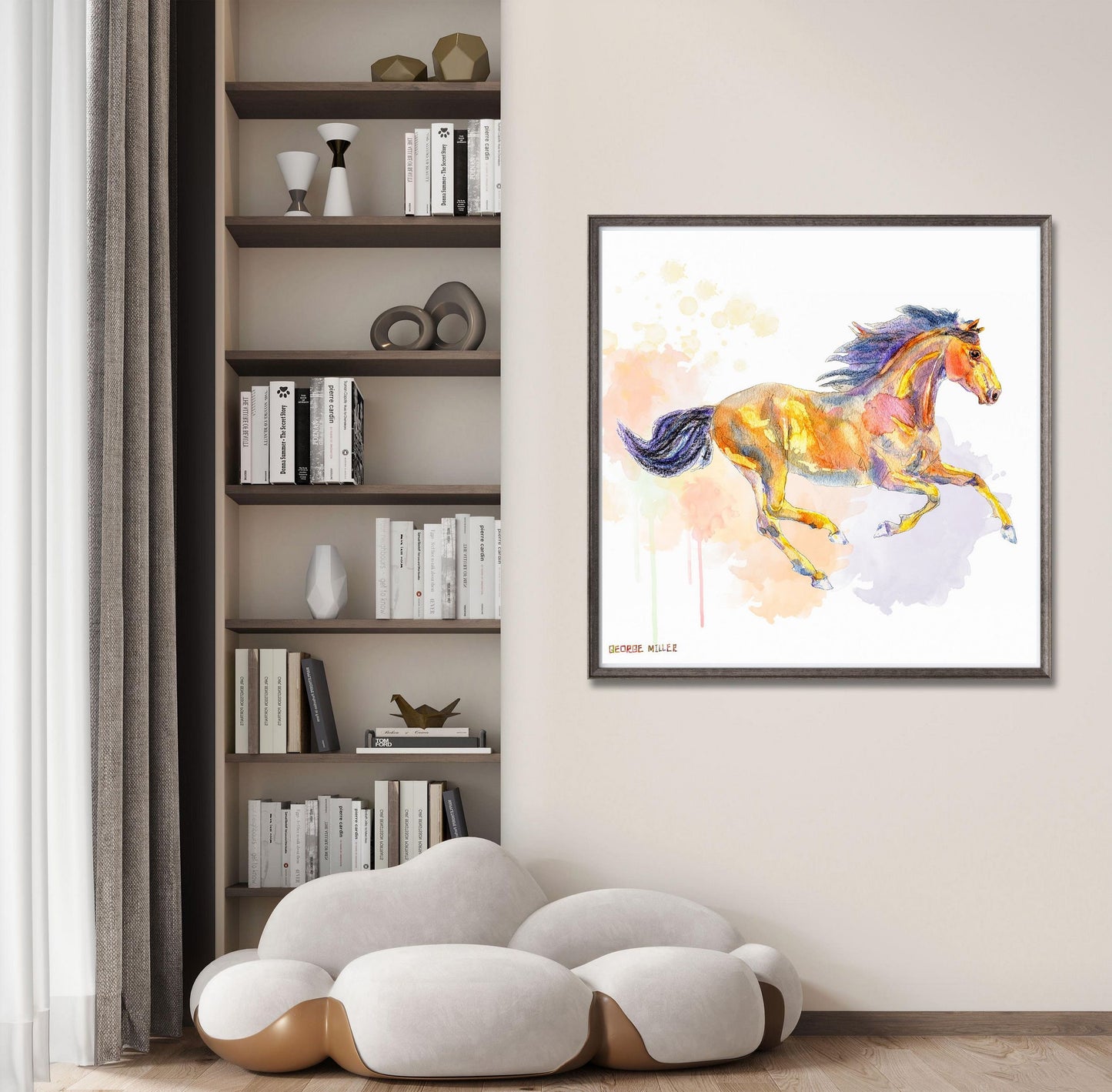 Horse Print, Watercolor Print, Wall Prints, Abstract Artwork, Art Prints, Artwork, Modern Art, Original Art, Dorm Décor, Birthday Gift