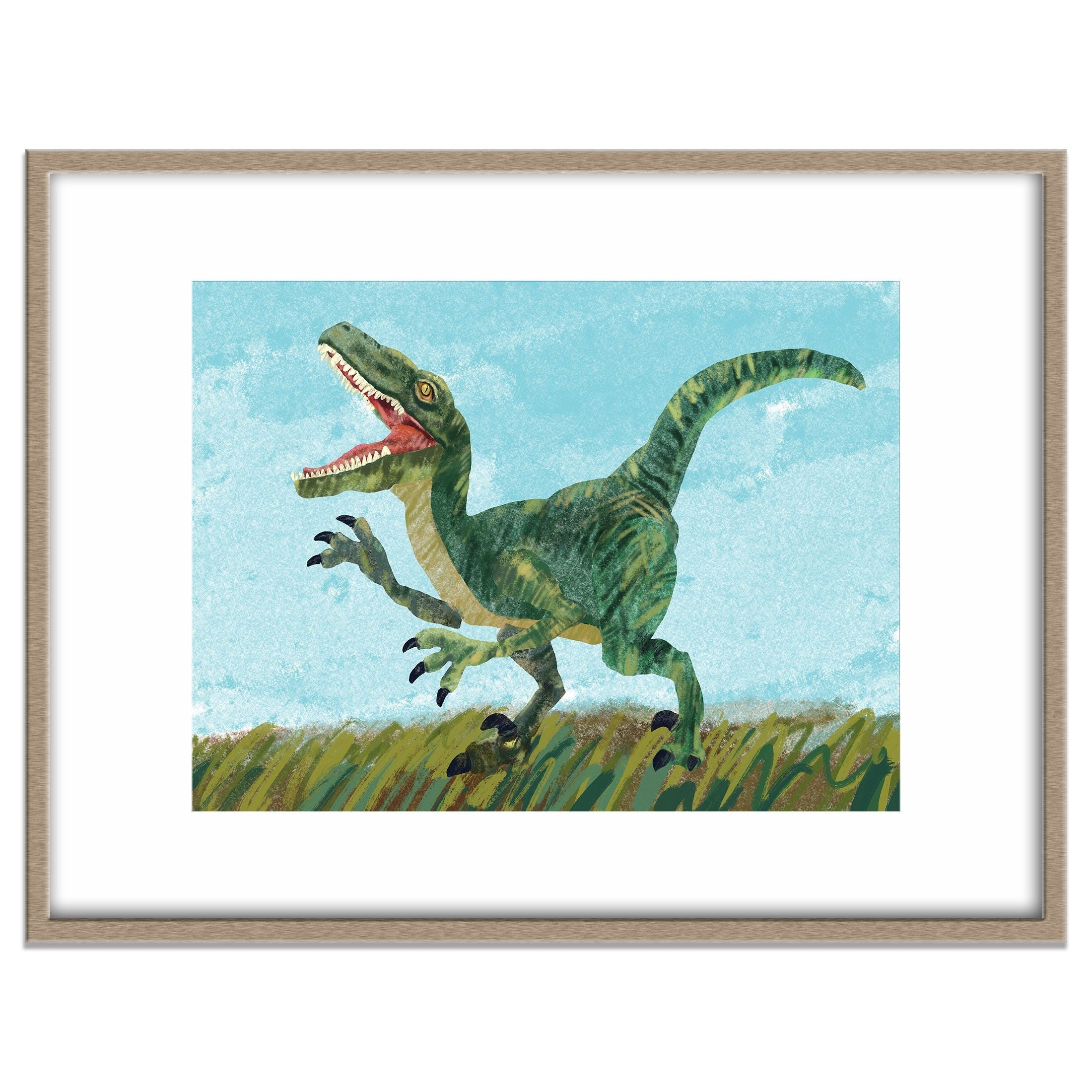 Tyrannosaurus rex, T rex dinosaur Watercolor Painting Framed, Wall Hanging offers print, Animal, Home Decor, Wall Art, Illustration, Ready to Hang,