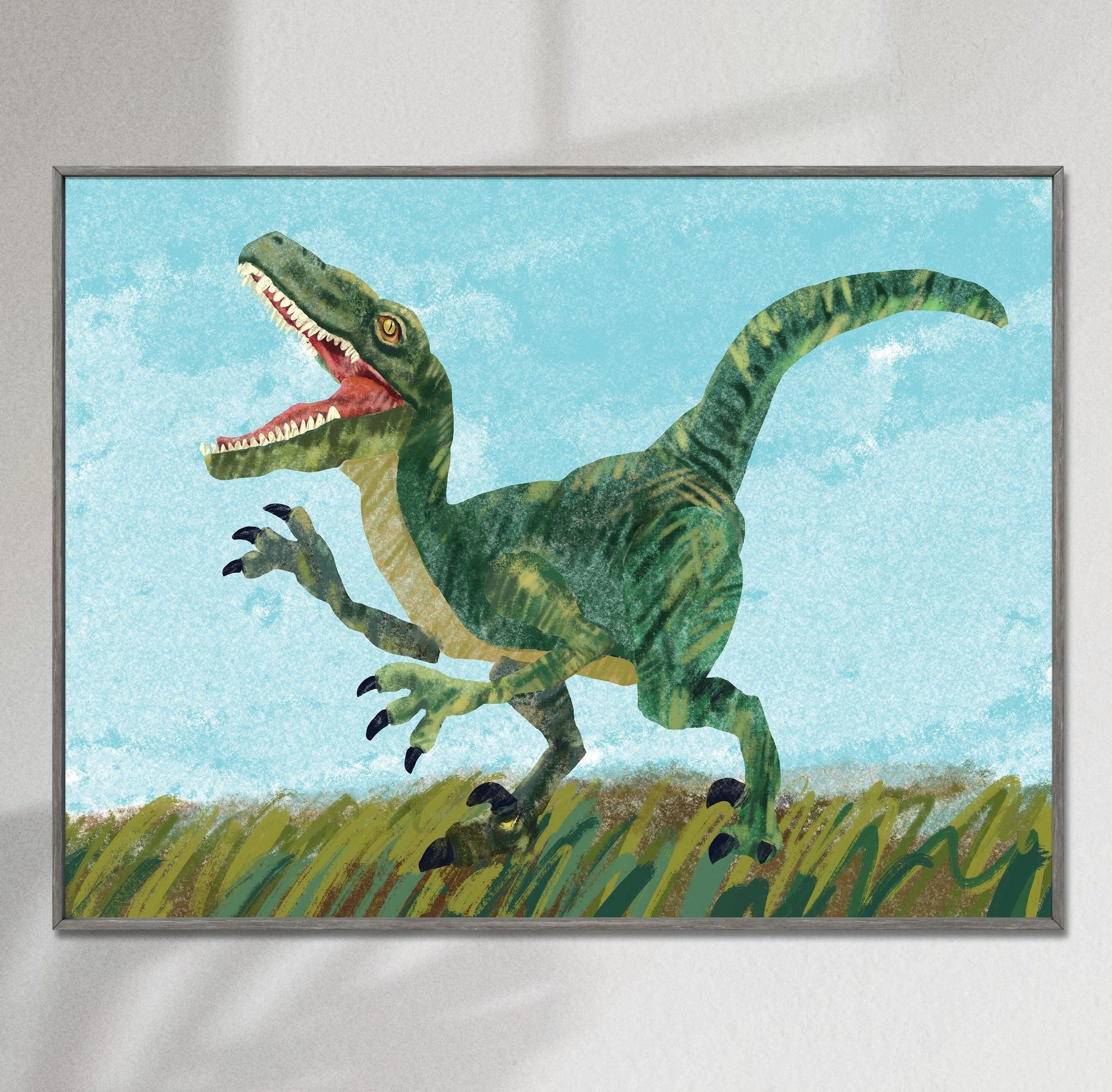 Tyrannosaurus Rex Dinosaur Print, Wall Art, Abstract Art Prints, Art Prints Watercolor, Artwork Original, Modern Art, Watercolor Painting