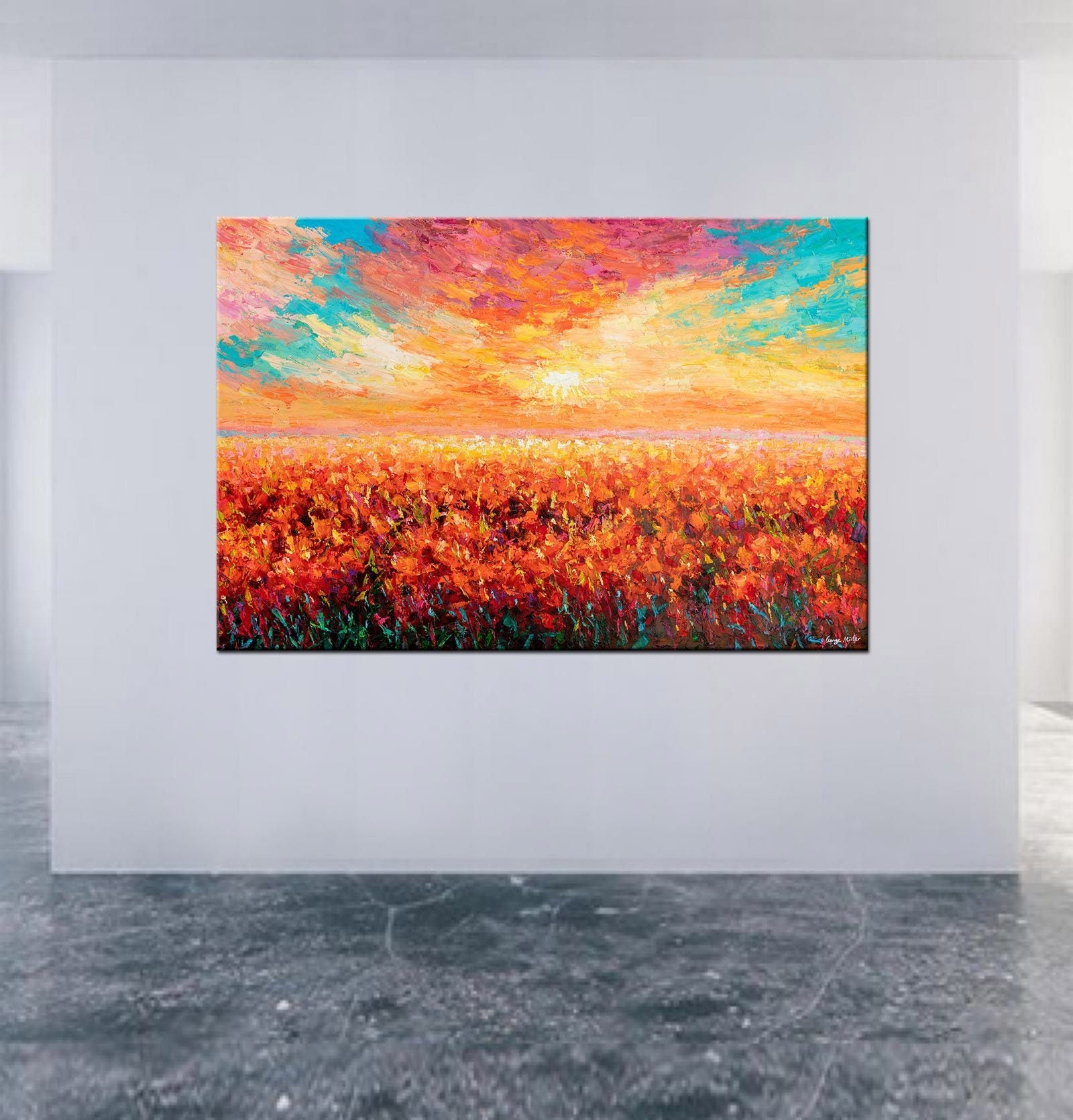 Landscape Painting, Oil Painting Tuscany Landscape, Large Abstract Painting, Abstract Painting, Large Wall Art Canvas, Modern Art
