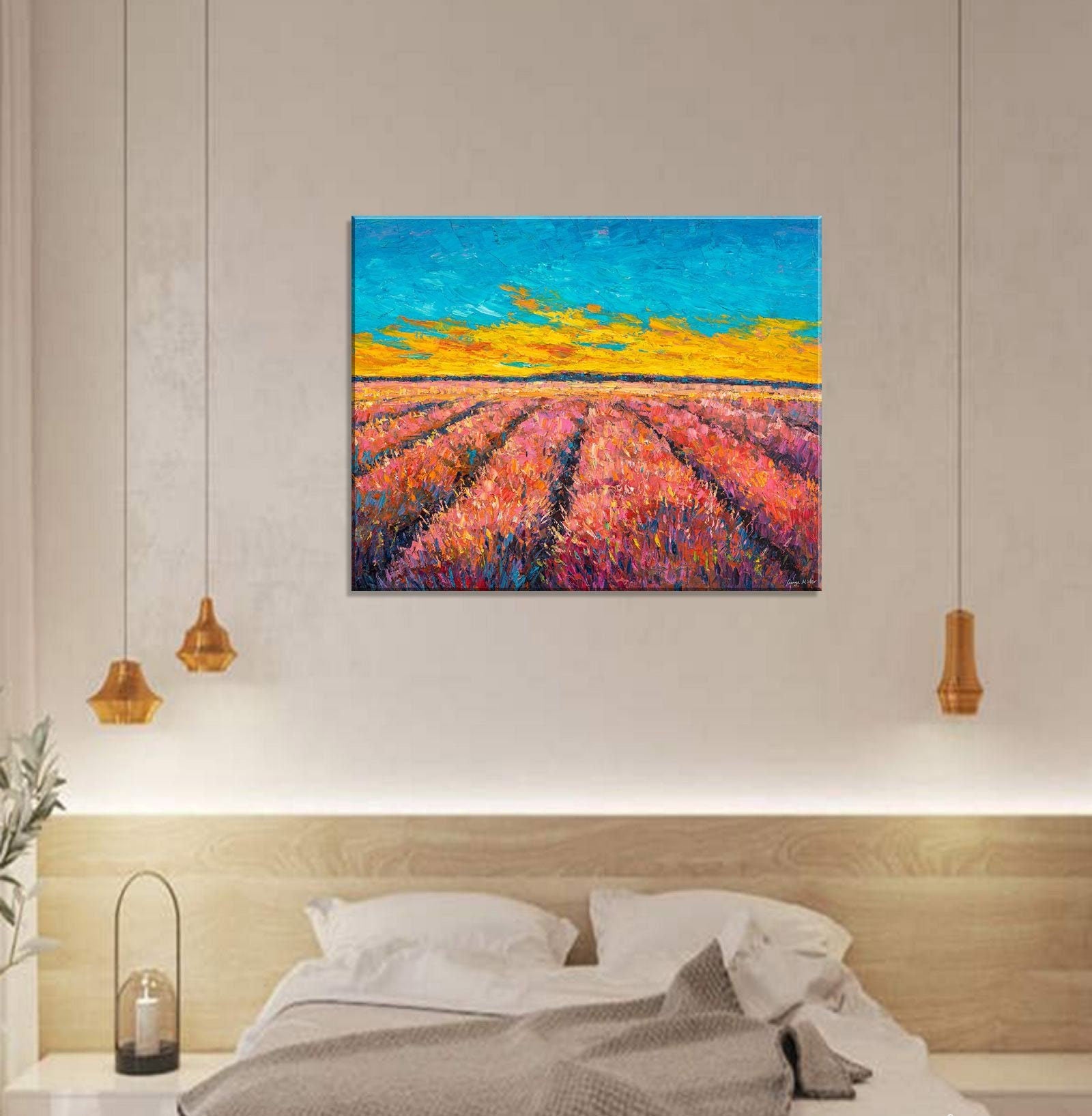 Original Abstract Landcape Painting, Fine Art, Oil On Canvas Painting, Large Landscape Paintings On Canvas, Large Wall Art, Modern Painting