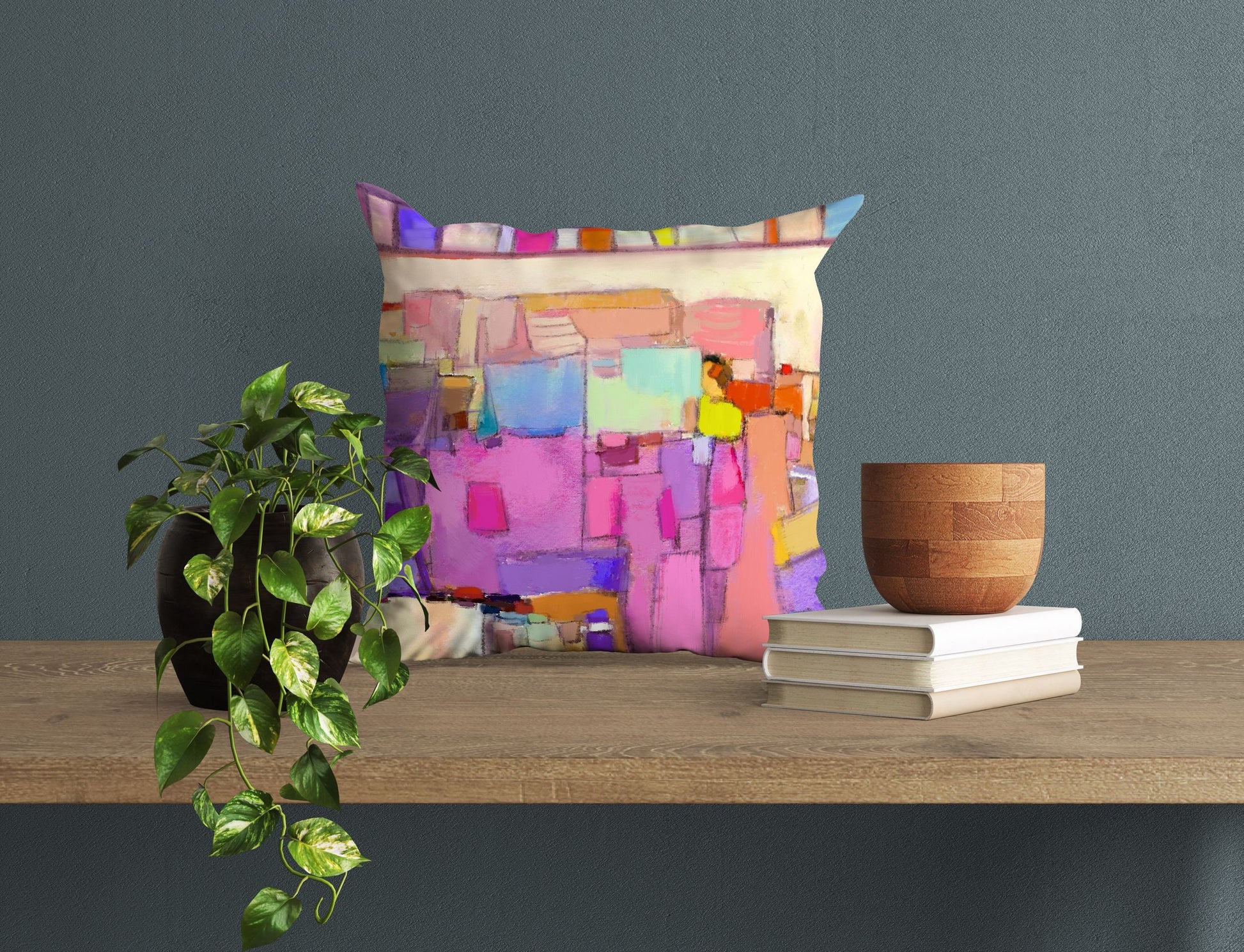 Throw Pillow, Abstract Pillow, Art Pillow, Colorful Pillow Case, Moder –  georgemillerart