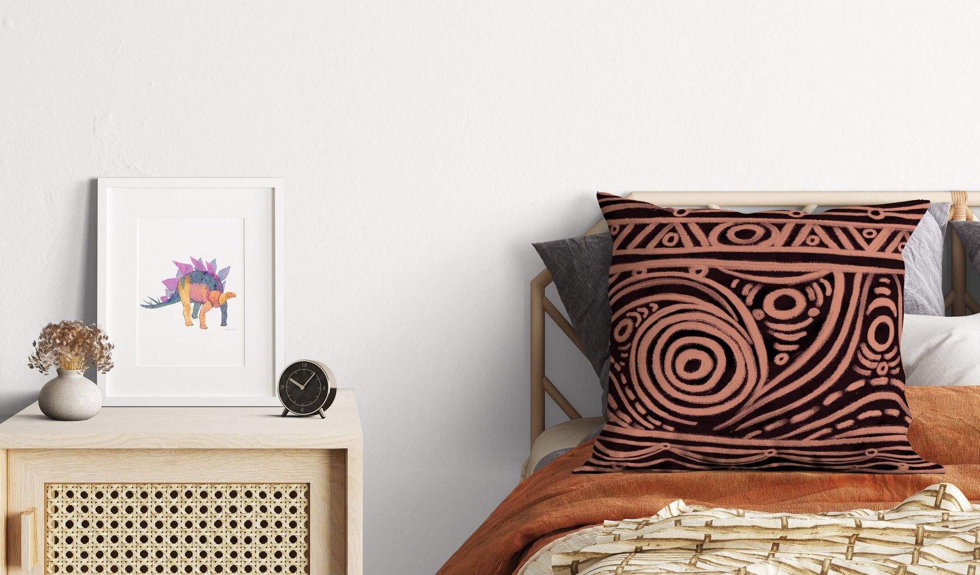 Aboriginal Art, Throw Pillow, Abstract Art Pillow, Designer Pillow, Colorful Pillow Case, Beautiful Pillow, 16X16 Case, Housewarming Gift