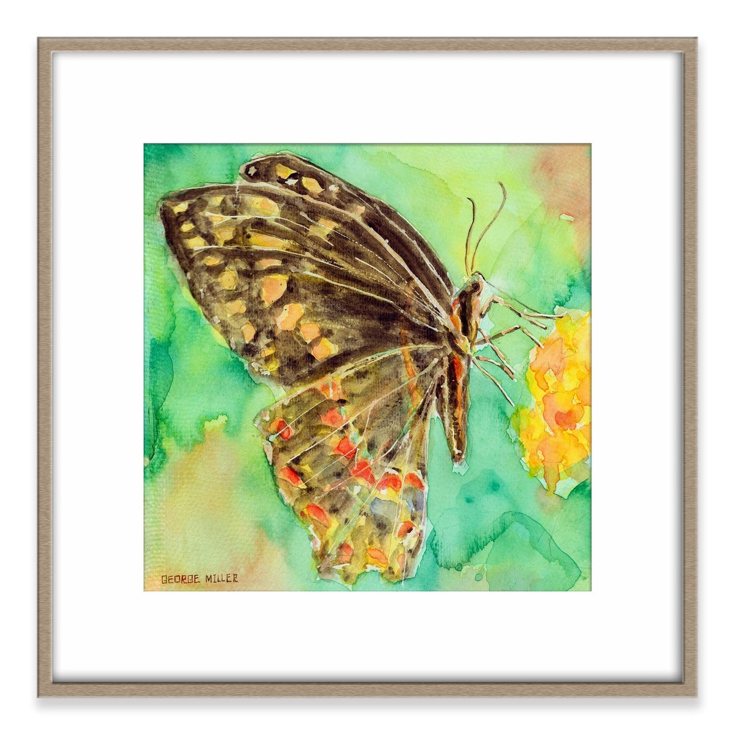 Giclée Print Butterfly, Print, Watercolor Flowers Print, Wall Art Abstract, Abstract Print, Fine Art Prints, Artwork, Modern Art Print