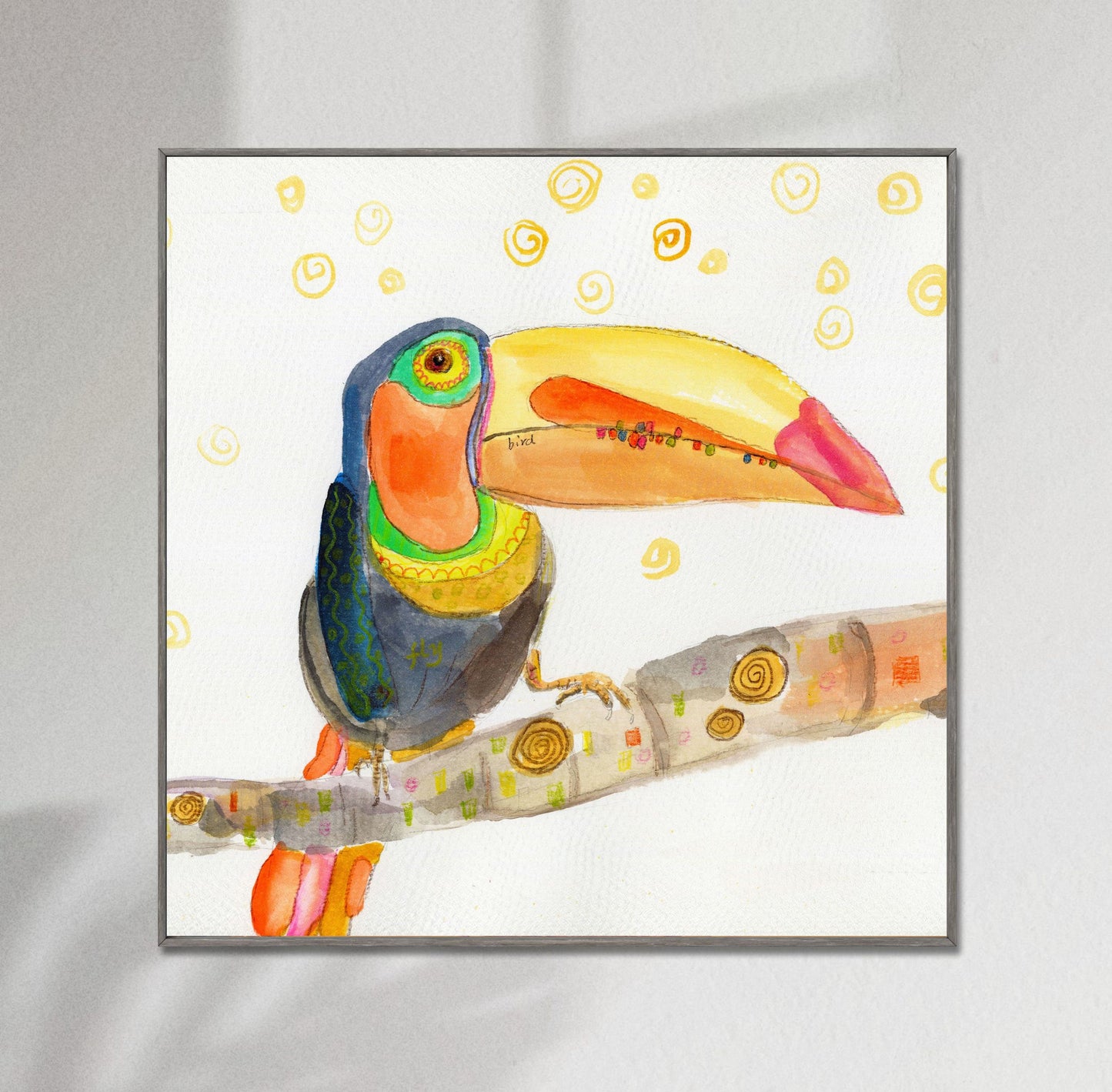 Giclée Print Toucan Bird Art, Print, Watercolor Print, Wall Art Prints Nature, Abstract Painting, Art Prints Watercolor, Artwork For Walls