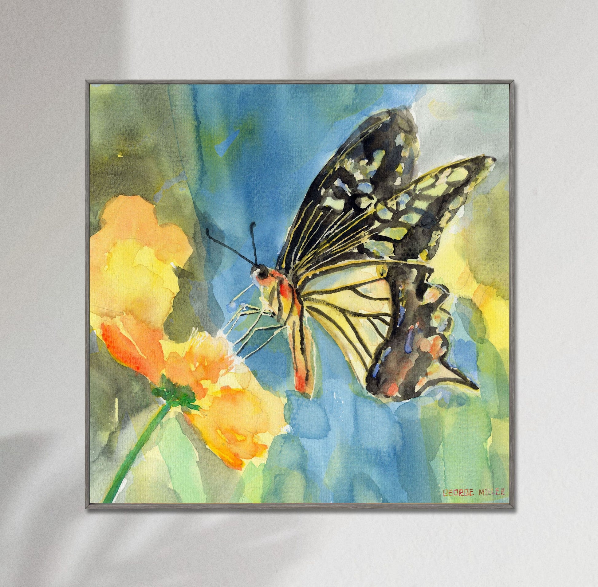 Butterfly Print Art, Watercolor Print, Wall Art Prints, Abstract Art, Art Print, Artwork Original, Modern Wall Art, Original Art Watercolor