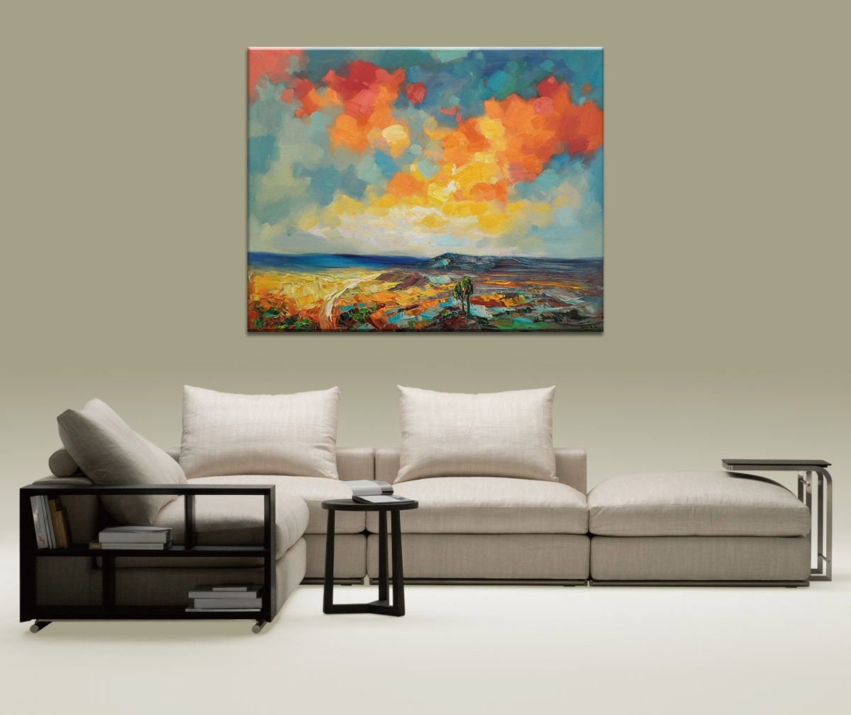 Large Art, Landscape Painting, Painting Abstract, Original Abstract Painting, Landscape Oil Painting, Wall Art, Large Canvas Art, Spring