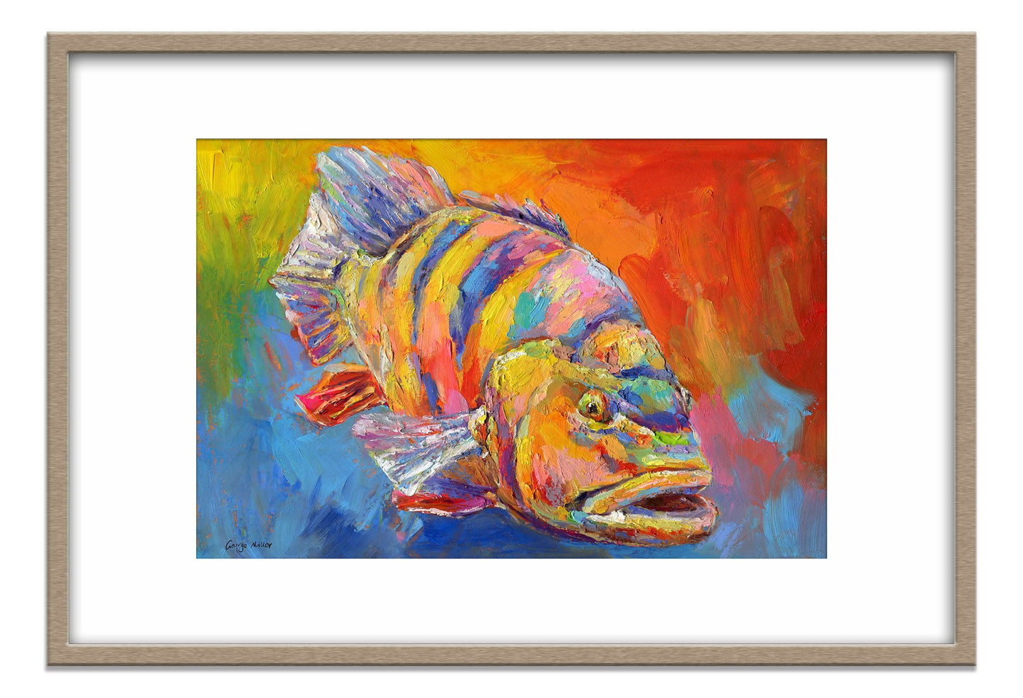Canvas Print Colorful Fish, Wall Prints, Abstract Art Prints, Art, Artwork Original, Modern Wall Décor, Original Painting, Wall Décor
