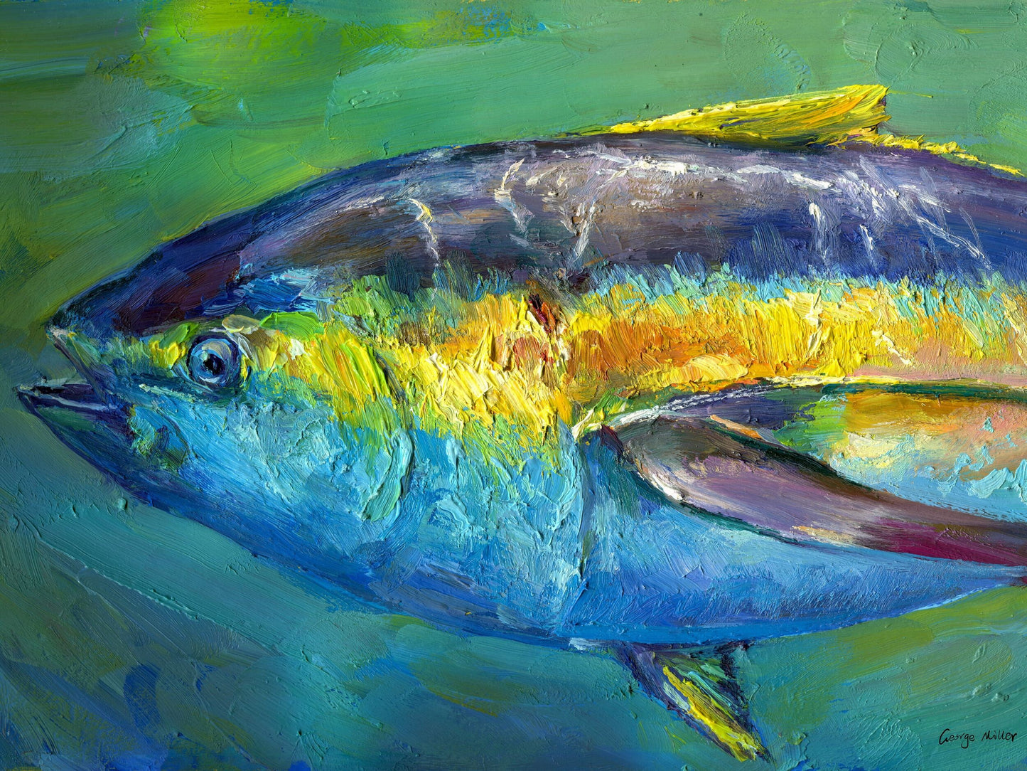 Giclée Print Tuna Fish, Prints, Watercolor Print, Wall Art Prints Nature, Abstract Art, Art Print, Artwork, Modern Wall Décor, Large Print