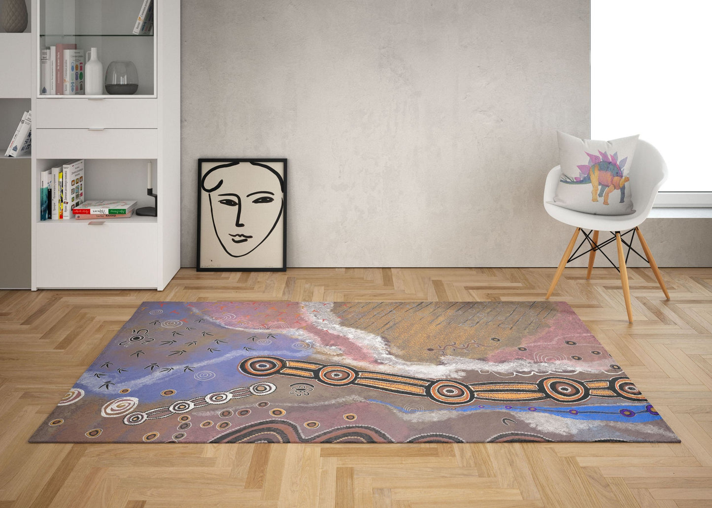 Rugs And Carpet, Large Area Rug, Thick Carpet, Rectangle Rugs, Abstract Rug, Contemporary Rug, Rugs For Living Room, Made In USA