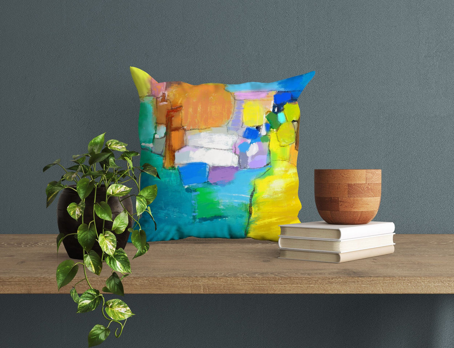 Abstract Pillow Case, Soft Pillow Cases, Colorful Pillow Case, Modern Pillow, 24X24 Pillow Case, Home Decor Pillow, Indoor Pillow Cases
