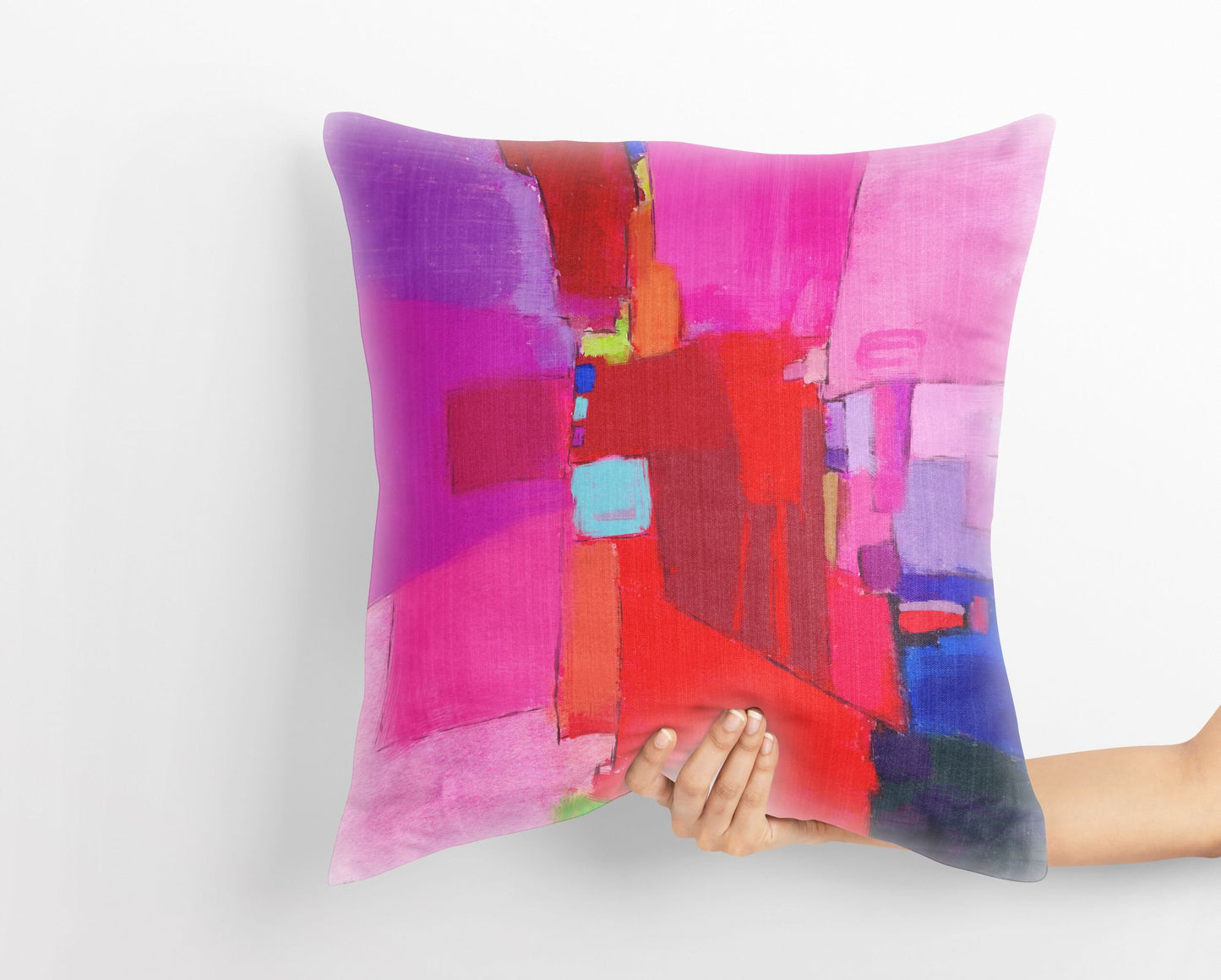 Girl Pillow, Tapestry Pillows, Abstract Pillow Case, Art Pillow, Red Pillow Cases, Modern Pillow, Square Pillow, Housewarming Gift