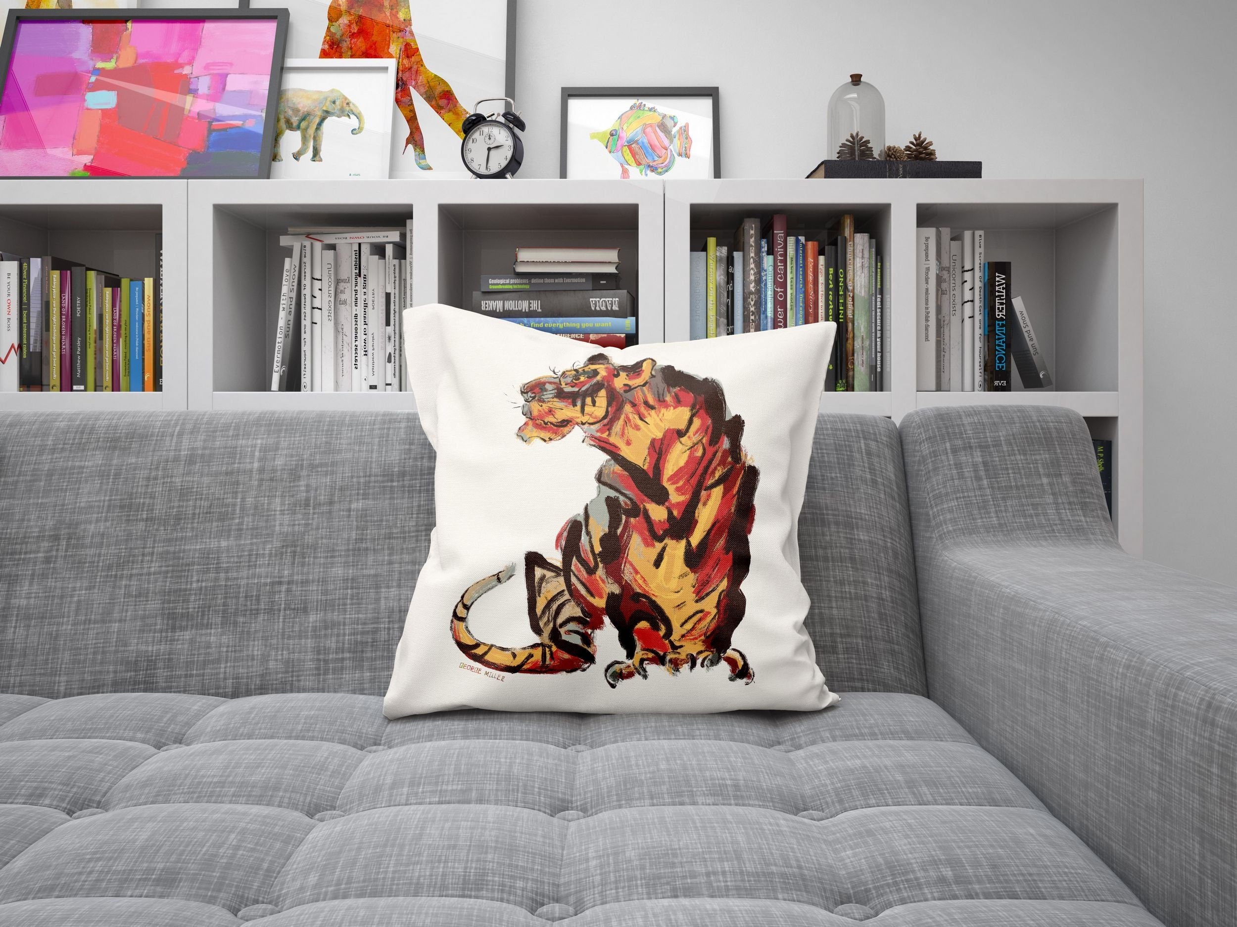 Tiger on sale pillow cover