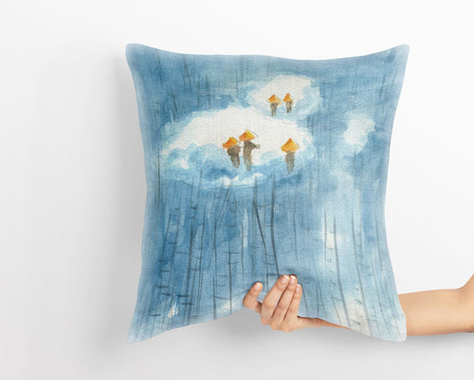 Fantasy Throw Pillow Cover, Abstract Pillow, Soft Pillow Cases, Blue Pillow, Cute Pillow Cases, 18 X 18 Pillow Covers, Housewarming Gift