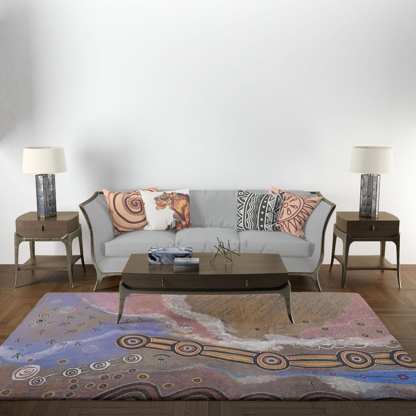 Rugs And Carpet, Large Area Rug, Thick Carpet, Rectangle Rugs, Abstract Rug, Contemporary Rug, Rugs For Living Room, Made In USA