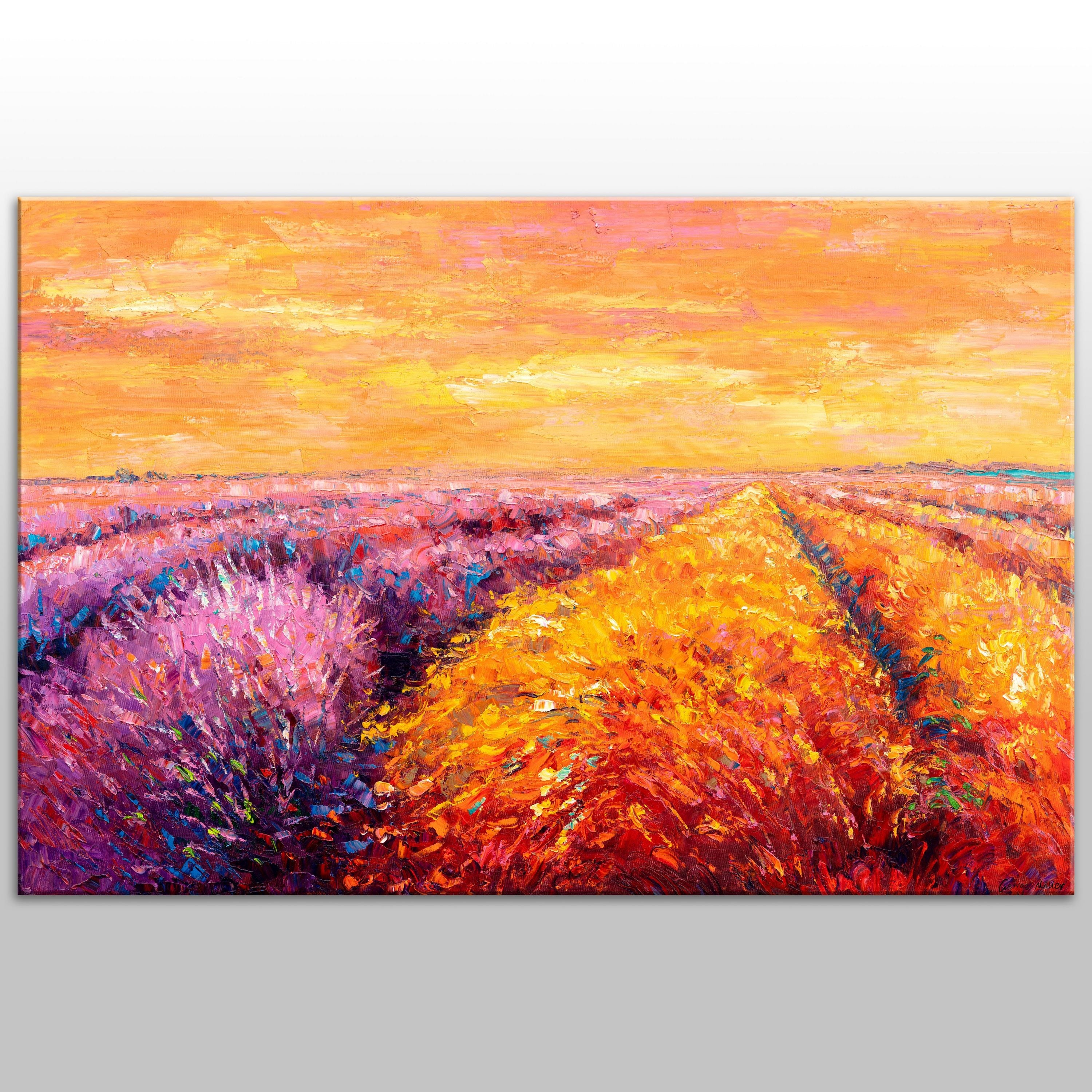 Citrine Aurora - Original Landscape Oil buying Painting on Canvas