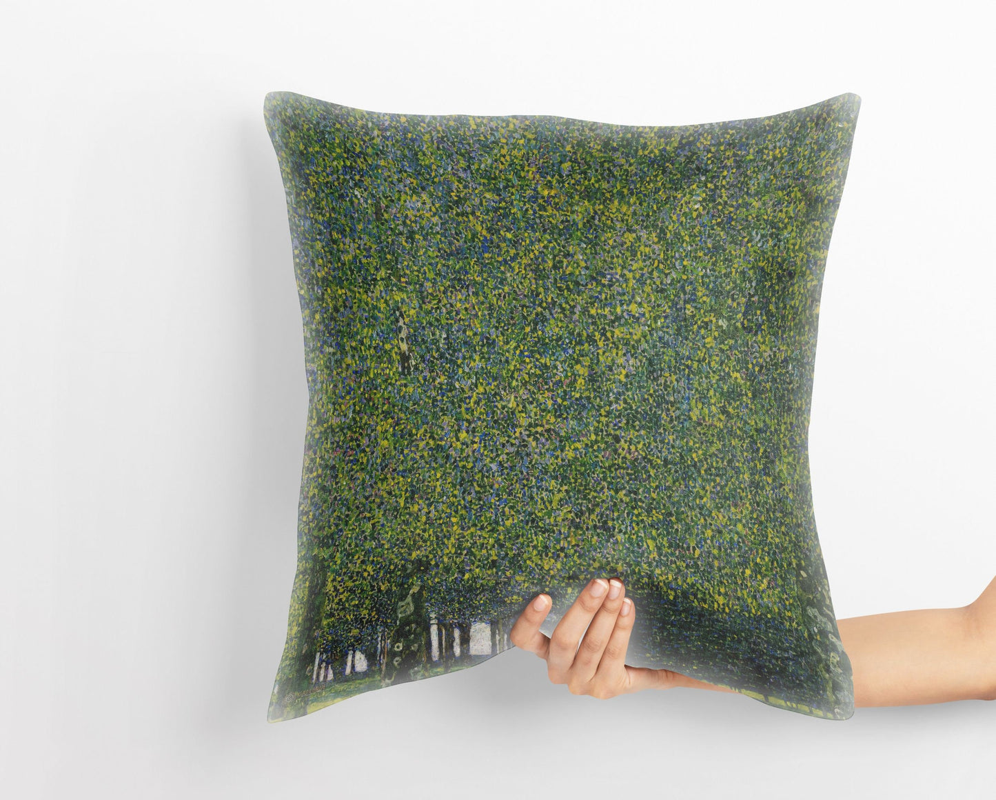 Gustav Klimt Famous Art, Throw Pillow, Abstract Pillow, Designer Pillow, Green Pillow Cases, Modern Pillow, Housewarming Gift, Sofa Pillows