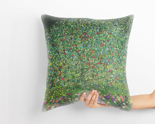 Gustav Klimt Famous Painting, Throw Pillow Cover, Abstract Throw Pillow Cover, Artist Pillow, Green Pillow Cases, 22X22 Pillow Cover