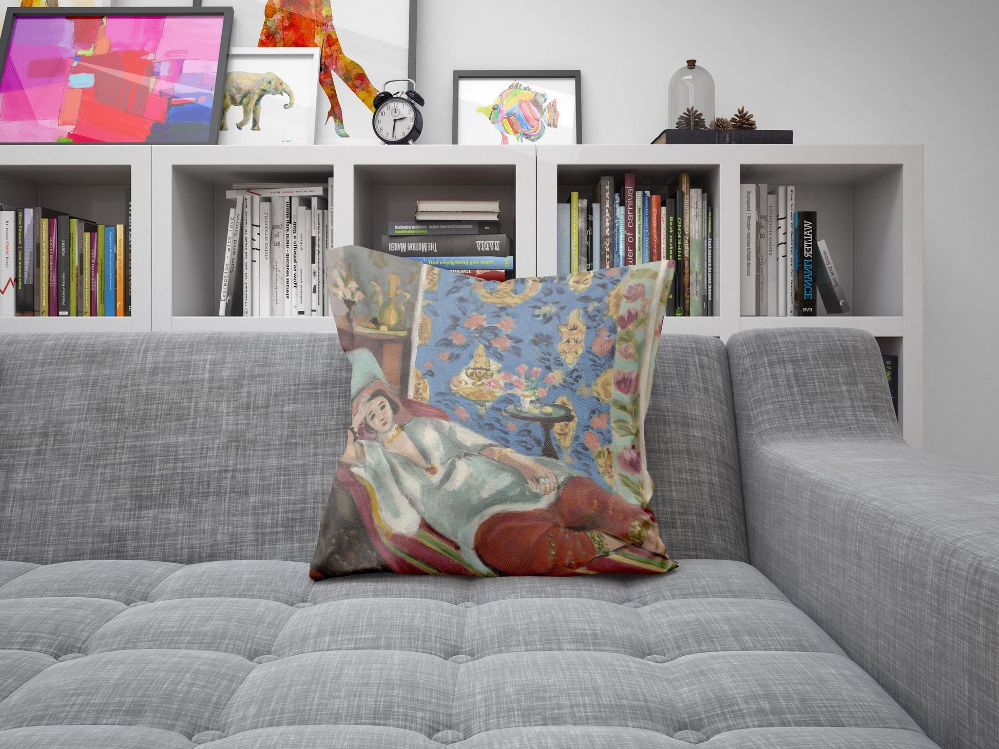 Henri Matisse Famous Art, Toss Pillow, Abstract Throw Pillow, Designer Pillow, Colorful Pillow Case, Contemporary Pillow, 22X22 Pillow Cover