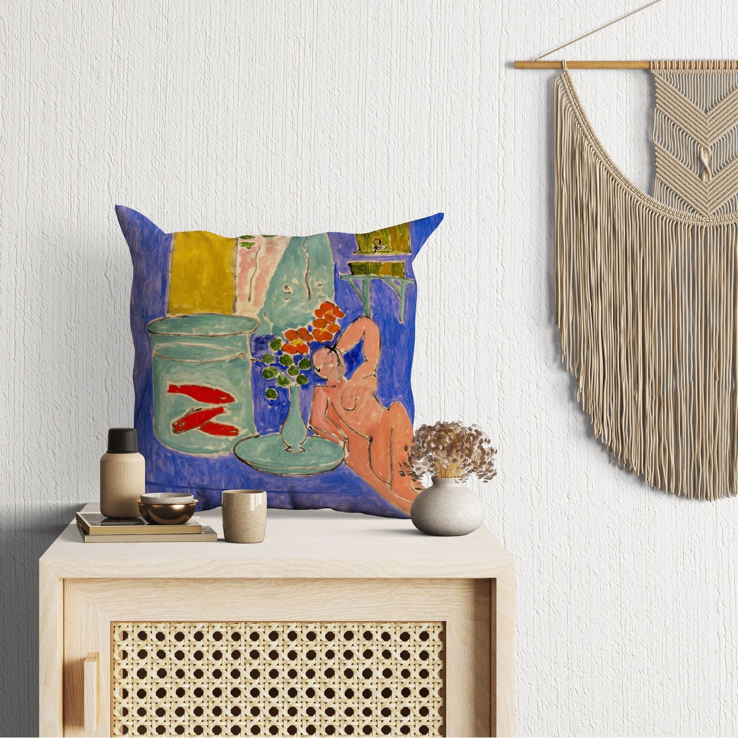 Henri Matisse Famous Painting, Throw Pillow, Abstract Pillow, Artist Pillow, Colorful Pillow Case, Modern Pillow, Large Pillow Cases