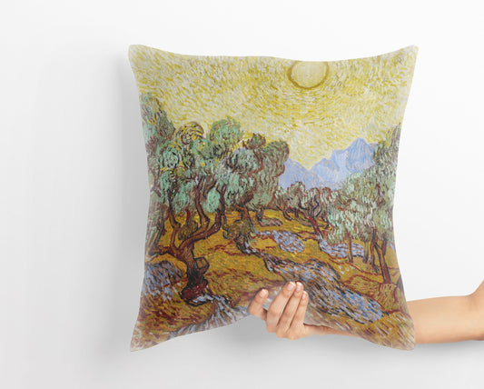 Vincent Van Gogh Olive Tree Famous Art, Tapestry Pillows, Abstract Throw Pillow Cover, Soft Pillow Cases, Housewarming Gift