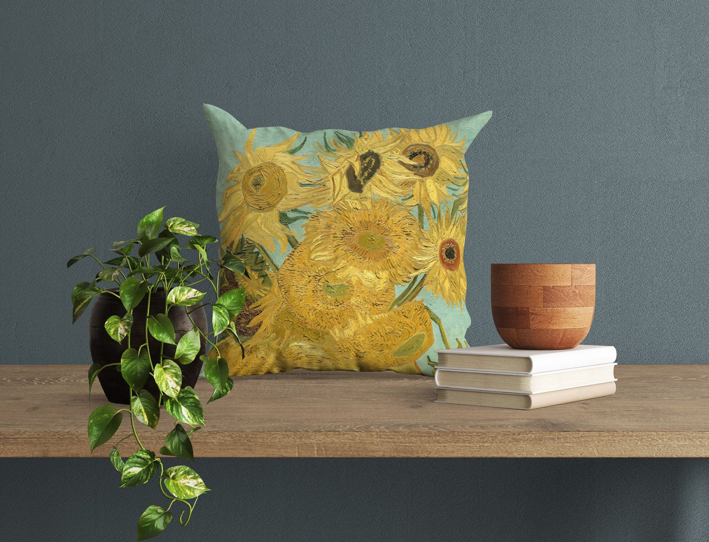 Vincent Van Gogh Sunflowers Famous Painting, Tapestry Pillows, Abstract Throw Pillow, Artist Pillow, Bright Yellow Pillow, Holiday Gift